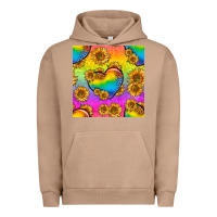 Pigment Burro Pride lgbtq leopard hearts and sunflowers seamless Urban Hoodie - BundleAndBundleShop