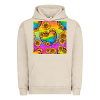 Pigment French Oak Pride lgbtq leopard hearts and sunflowers seamless Urban Hoodie - BundleAndBundleShop