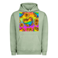 Pride Lgbtq Leopard Hearts And Sunflowers Seamless Urban Hoodie | Teevron