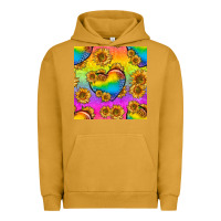 Pigment Peanut Butter Pride lgbtq leopard hearts and sunflowers seamless Urban Hoodie - BundleAndBundleShop