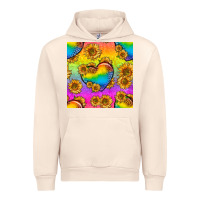 Sandshell Pride lgbtq leopard hearts and sunflowers seamless Urban Hoodie - BundleAndBundleShop