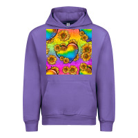 Tulip Pride lgbtq leopard hearts and sunflowers seamless Urban Hoodie - BundleAndBundleShop