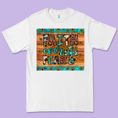 Faith Over Fear Premium Tee Designed By Jahusdesignshop
