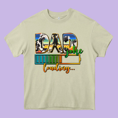 Dad Joke Loading Heavy Core Tee Designed By Adodesignshop