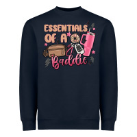 Navy essentials of a baddie Heavyweight Sweatshirt - MaliasSmallBusiness
