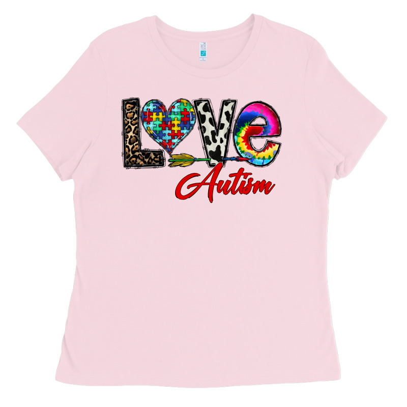 Love Autism Ladies Tee by CowhideDigitalArt | Teevron