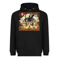Black cow and chick easter Heavyweight Hoodie - TumblerDesignByShophia