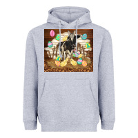 Cow And Chick Easter Heavyweight Hoodie | Teevron