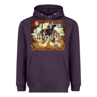 Plum cow and chick easter Heavyweight Hoodie - TumblerDesignByShophia