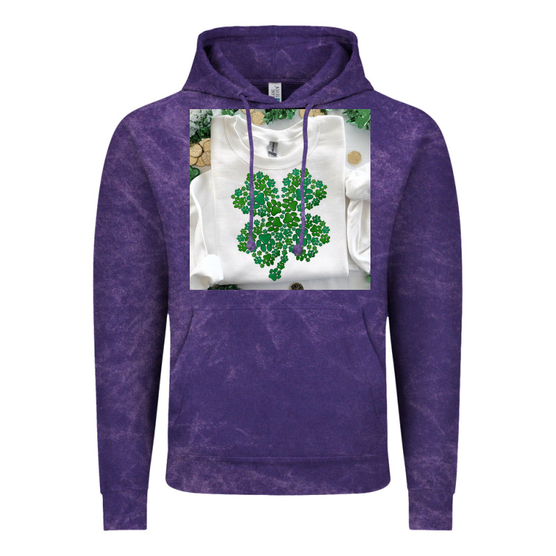 Shamrock Patterned Clothing Vintage Hoodie by MaliasSmallBusiness | Teevron