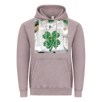 Vintage Zinc shamrock patterned clothing Vintage Hoodie - MaliasSmallBusiness