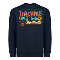 Navy teaching my tribe Heavyweight Sweatshirt - NancyCooperArtShop