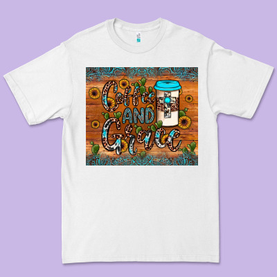 Coffee And Grace Premium Tee Designed By Jahusdesignshop