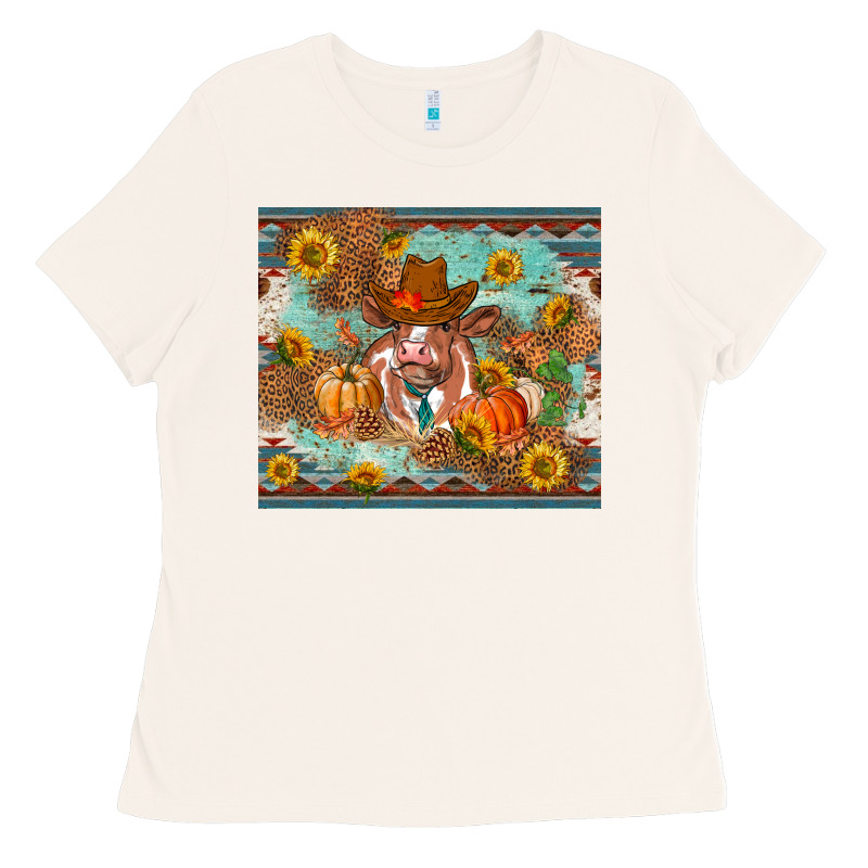 Fall Heifer Cow Ladies Tee by RanaPortraitStore | Teevron
