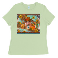 Matcha Fall heifer cow Ladies Tee - RanaPortraitStore