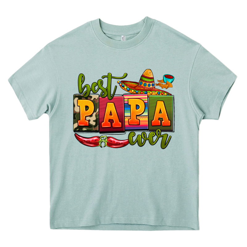 Best Papa Ever Heavy Core Tee by AdoDesignShop | Teevron