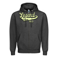 Charcoal Heather Legend Since 1966 Zipper Hoodie - Bettercallsaul