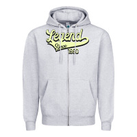 Heather Grey Legend Since 1966 Zipper Hoodie - Bettercallsaul