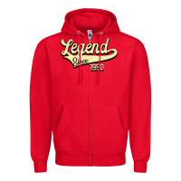 Red Legend Since 1966 Zipper Hoodie - Bettercallsaul