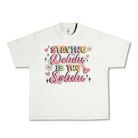 Pistachio staying delulu is the solulu Urban Heavy Tee - MaliasSmallBusiness