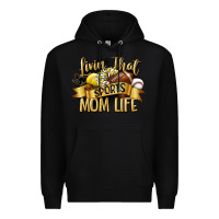 Black livin that sports mom life Premium Hoodie - CowGirlArtShop