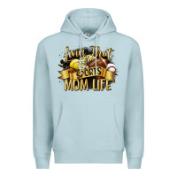 Blue Mist livin that sports mom life Premium Hoodie - CowGirlArtShop