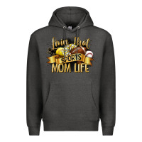Charcoal Heather livin that sports mom life Premium Hoodie - CowGirlArtShop