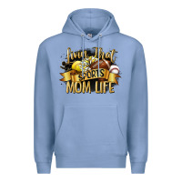 Colony Blue livin that sports mom life Premium Hoodie - CowGirlArtShop