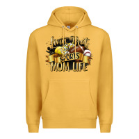 Mustard livin that sports mom life Premium Hoodie - CowGirlArtShop