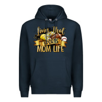Navy livin that sports mom life Premium Hoodie - CowGirlArtShop