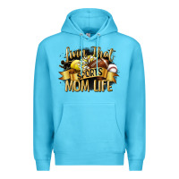 Ocean Blue livin that sports mom life Premium Hoodie - CowGirlArtShop