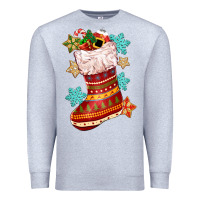 Heather Grey christmas Premium Sweatshirt - CowGirlArtShop