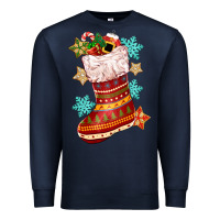 Navy christmas Premium Sweatshirt - CowGirlArtShop