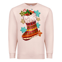 Pale Pink christmas Premium Sweatshirt - CowGirlArtShop