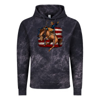 Cloud Black Bucking Bronco Vintage Hoodie - Jasminsmagicworld