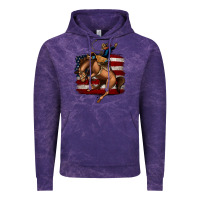 Cloud Purple Bucking Bronco Vintage Hoodie - Jasminsmagicworld
