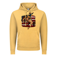 Vintage Mustard Bucking Bronco Vintage Hoodie - Jasminsmagicworld