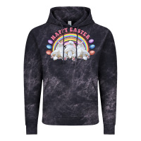 Cloud Black Happy easter bunny tails Vintage Hoodie - RanaPortraitStore