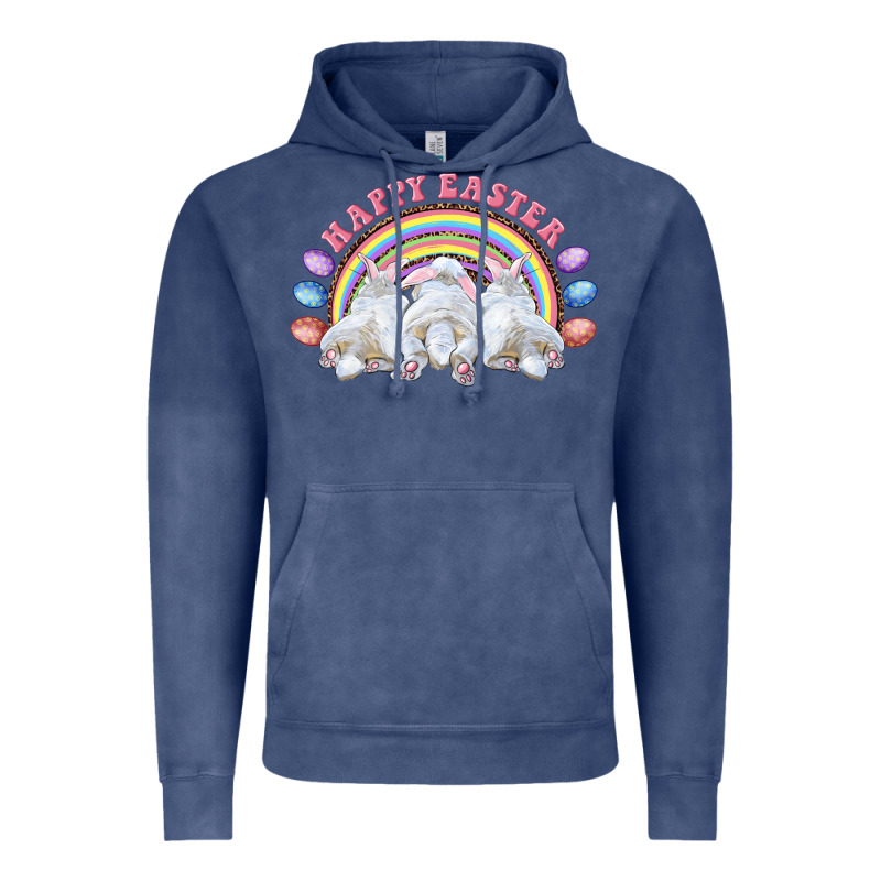 Happy Easter Bunny Tails Vintage Hoodie by RanaPortraitStore | Teevron