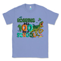 Colony Blue roaring into 100 day of school Classic Tee - MaliasSmallBusiness