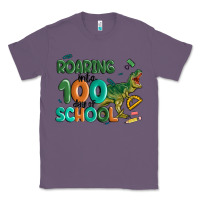 Lavender roaring into 100 day of school Classic Tee - MaliasSmallBusiness