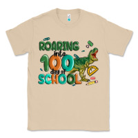 Mushroom roaring into 100 day of school Classic Tee - MaliasSmallBusiness