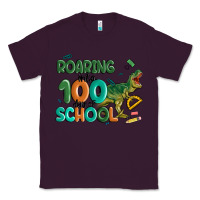 Plum roaring into 100 day of school Classic Tee - MaliasSmallBusiness