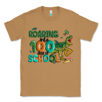 Toasted Coconut roaring into 100 day of school Classic Tee - MaliasSmallBusiness