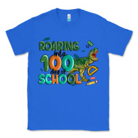 True Royal roaring into 100 day of school Classic Tee - MaliasSmallBusiness