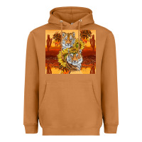 Meerkat tigers with scratches Heavyweight Hoodie - TumblerDesignByShophia