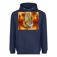 Navy tigers with scratches Heavyweight Hoodie - TumblerDesignByShophia