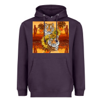 Plum tigers with scratches Heavyweight Hoodie - TumblerDesignByShophia