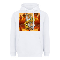 White tigers with scratches Heavyweight Hoodie - TumblerDesignByShophia