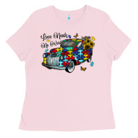 Bubblegum Pink love needs no words Ladies Tee - CowhideDigitalArt